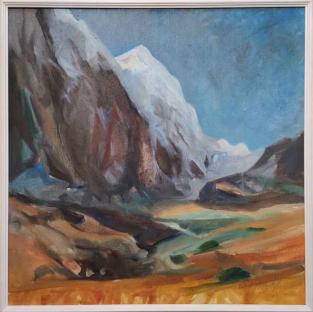 Z Velickej doliny, 1989, olej na plátne, 60x60 cm, 300,- €