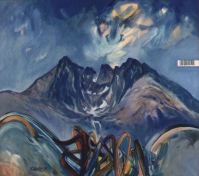 Lomnický štít, 1997, Olej, 90x90 cm 