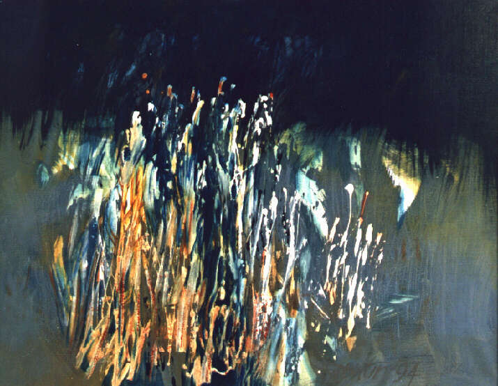 Trávy, 1994, olej na plátne, 60x70 cm 