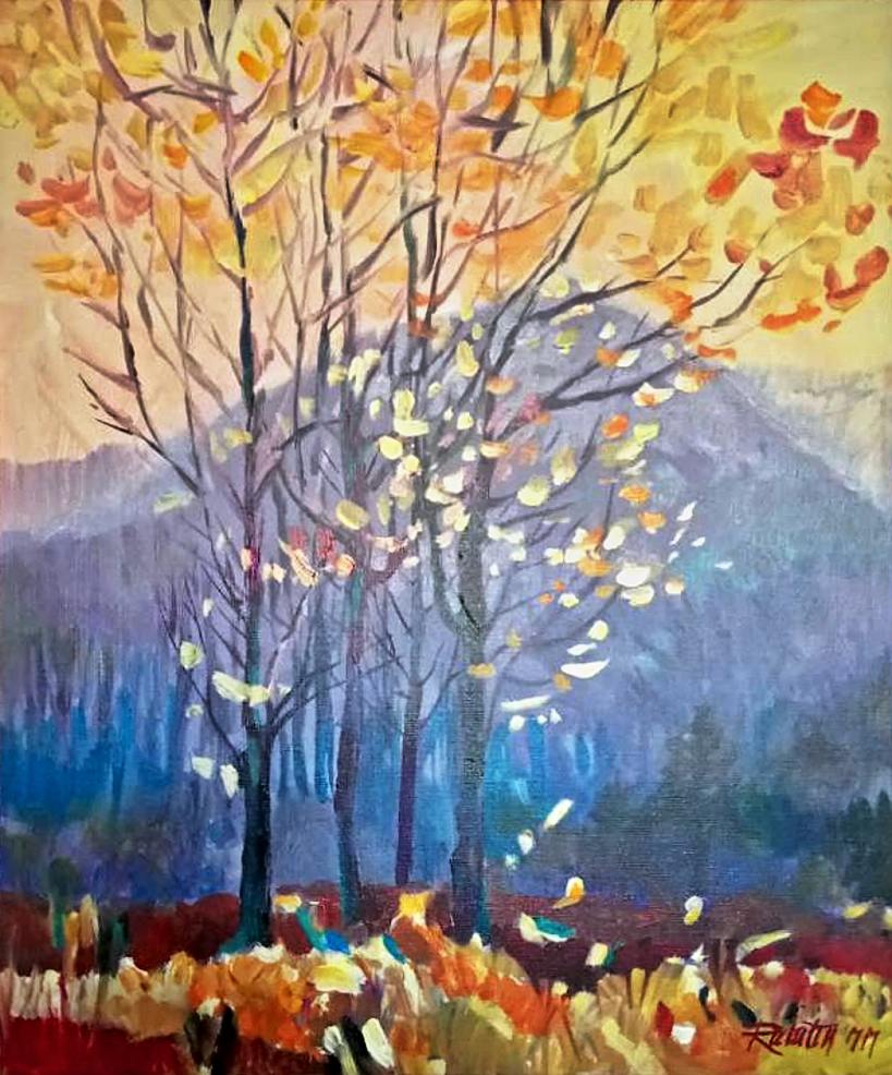Jeseň, 2000, olej na plátne, 60x50 cm