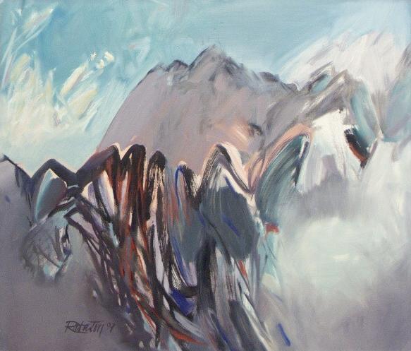 Štíty, 1997, olej na plátne, 60x70 cm 
