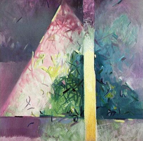 Obelisk, 1999, akryl, olej na plátne, 60x60 cm 