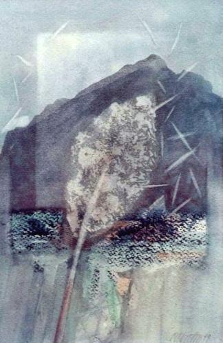 List, 1999, akvarel, 30x20 cm