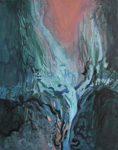 Roklina, 2002, akryl, olej na plátne, 60x50 cm