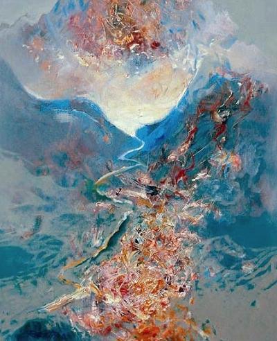 Cesta, 2003, akryl, olej na plátne, 60x50 cm 