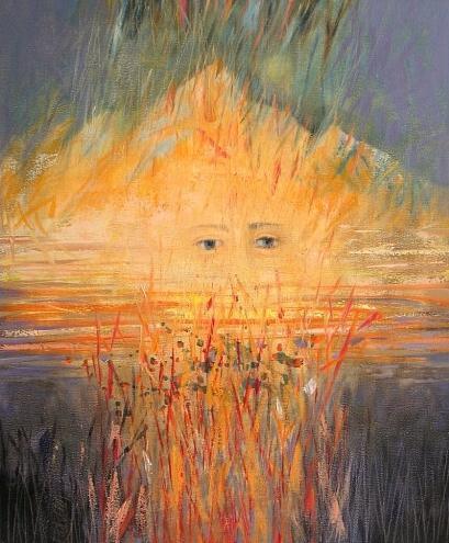 Inšpirácia, 2003, akryl, olej na plátne, 60x50 cm 