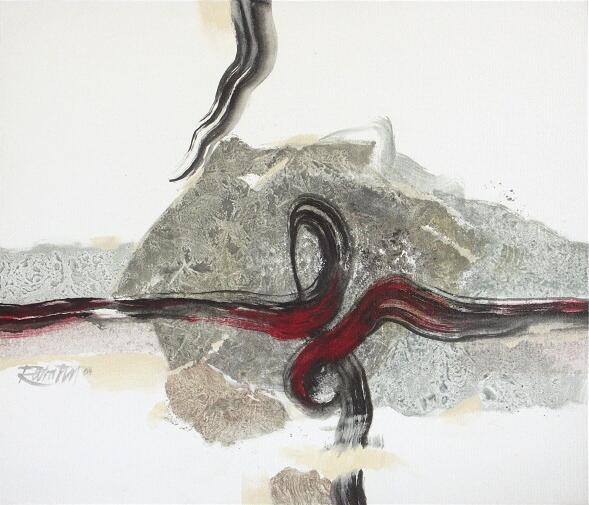 Zauzlenie, 2009, akryl na plátne, 60x70 cm