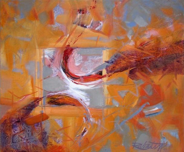Zblíženie, 2011, akryl, 50x60 cm